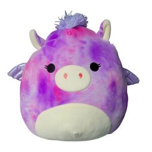 Squishmallows Pegasus Pink Purple Tie Dye Stuffed Plush